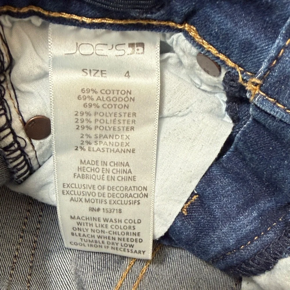 Joe’s Jeans Dark Wash Raw Hem Denim Jeans